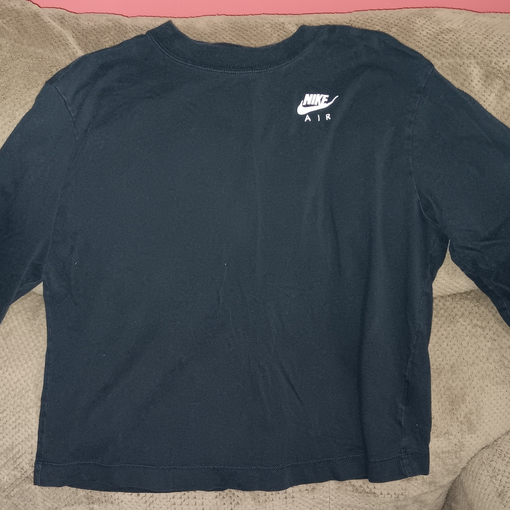 Women's Nike Air Black Crew Neck Long-sleeve Shirt